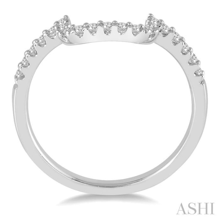 1/4 Ctw Diamond Wedding Band in 14K White Gold