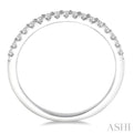 1/4 Ctw Round Cut Diamond Wedding Band in 14K White Gold