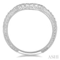 1/8 Ctw Round Cut Diamond Wedding Band in 14K White Gold