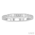 1/5 Ctw Diamond Wedding Band in 14K White Gold