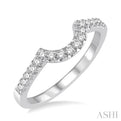 1/4 Ctw Round Diamond Wedding Band in 14K White Gold