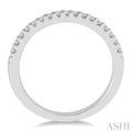 1/5 Ctw Round Cut Diamond Matching Wedding Band in 14K White Gold.