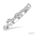 1/6 Ctw Round Diamond Wedding Band in 14K White Gold