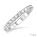 1/4 Ctw Round Cut Diamond Wedding Band in 14K White Gold