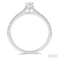 1/4 Ctw Semi-Mount Diamond Engagement Ring in 14K White Gold