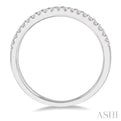 1/6 Ctw Round Cut Diamond Wedding Band in 14K White Gold