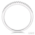 1/8 ctw Round Cut Diamond Wedding Band in 14K White Gold