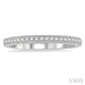 1/6 ctw Round Cut Diamond Wedding Band in 14K White Gold