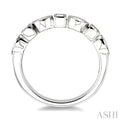 1/3 Ctw Princess and Marquise Diamond Wedding Band in 14K White Gold