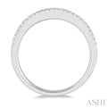 1/8 ctw Round Cut Diamond Wedding Band in 14K White Gold