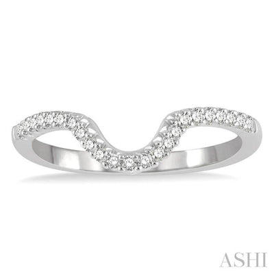 1/5 Ctw Round Diamond Wedding Band in 14K White Gold