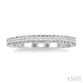 1/3 ctw Princess Cut Diamond Wedding Band in 14K White Gold