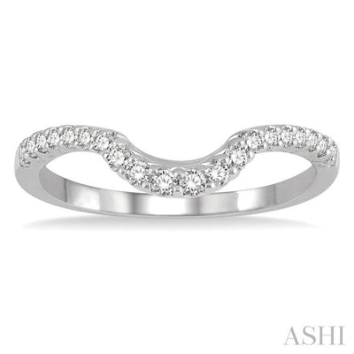 1/4 Ctw Round Diamond Wedding Band in 14K White Gold