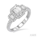 1/3 ctw Diamond Semi-Mount Engagement Ring in 14K White Gold