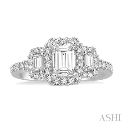 1/3 ctw Diamond Semi-Mount Engagement Ring in 14K White Gold