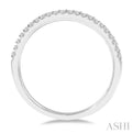 1/6 Ctw Round Cut Diamond Wedding Band in 14K White Gold