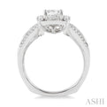 1/2 Ctw Diamond Semi-Mount Engagement Ring in 14K White Gold