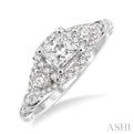 1/3 Ctw Diamond Semi-Mount Engagement Ring in 14K White Gold