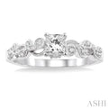 1/10 Ctw Diamond Semi-Mount Engagement Ring in 14K White Gold