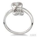 1/20 Ctw Round Cut Diamond Ring in Sterling Silver