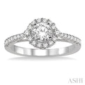 1/3 Ctw Diamond Semi-Mount Engagement Ring in 14K White Gold