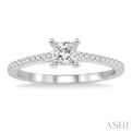 1/10 Ctw Diamond Semi-Mount Engagement Ring in 14K White Gold