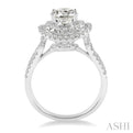 3/4 Ctw Diamond Semi-Mount Engagement Ring in 14K White Gold