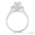 3/8 Ctw Diamond Semi-mount Engagement Ring in 14K White Gold