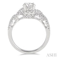 1/2 Ctw Diamond Semi-mount Engagement Ring in 14K White Gold