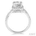 1/3 Ctw Diamond Semi-mount Engagement Ring in 14K White Gold