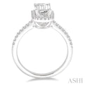 1/3 Ctw Diamond Semi-mount Engagement Ring in 14K White Gold