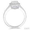 1/3 Ctw Diamond Semi-mount Engagement Ring in 14K White Gold