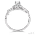 1/10 Ctw Diamond Semi-mount Engagement Ring in 14K White Gold