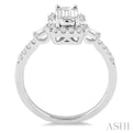 1/2 Ctw Diamond Semi-mount Engagement Ring in 14K White Gold