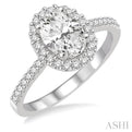 1/4 Ctw Diamond Semi-mount Engagement Ring in 14K White Gold