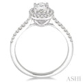 1/4 Ctw Diamond Semi-mount Engagement Ring in 14K White Gold