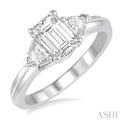 1/3 Ctw Diamond Semi-Mount Engagement Ring in 14K White Gold