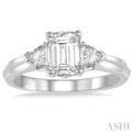 1/3 Ctw Diamond Semi-Mount Engagement Ring in 14K White Gold