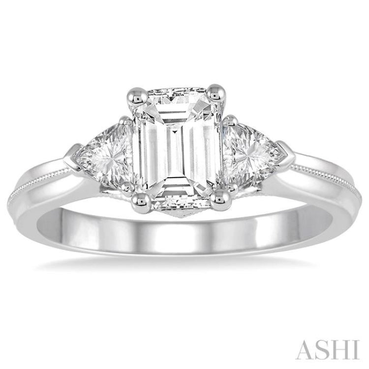 1/3 Ctw Diamond Semi-Mount Engagement Ring in 14K White Gold