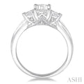 1/3 Ctw Diamond Semi-Mount Engagement Ring in 14K White Gold