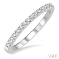 1/6 Ctw Round Cut Diamond Wedding Band 14K White Gold