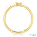 1/20 Ctw Initial 'K' Round Cut Diamond FAshion Ring in 10K Yellow Gold