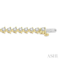 4.00CT RDDM 3 PRONG BRACELET YG 14K-G*