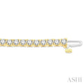 6 Ctw Round Cut Diamond Tennis Bracelet in 14K Yellow Gold