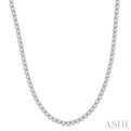 10 ctw Round Cut Diamond Tennis Necklace in 14K White Gold