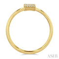 1/20 Ctw Initial 'Z' Round Cut Diamond Fashion Ring in 10K Yellow Gold