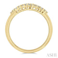 1/4 ctw Scatter Round Cut Diamond FAshion Ring in 14K Yellow Gold