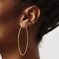 14k Polished Endless Tube Hoop Earrings