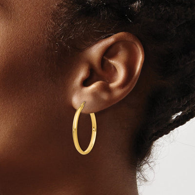 14k Polished Hoop Earring