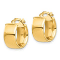 14k High Polished 7mm Hoop Earrings